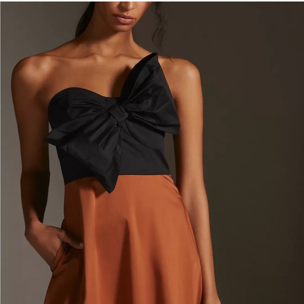 Anthropologie Hutch Hutch Bow-Tie Maxi Dress in Colorblock - Picture 11 of 11